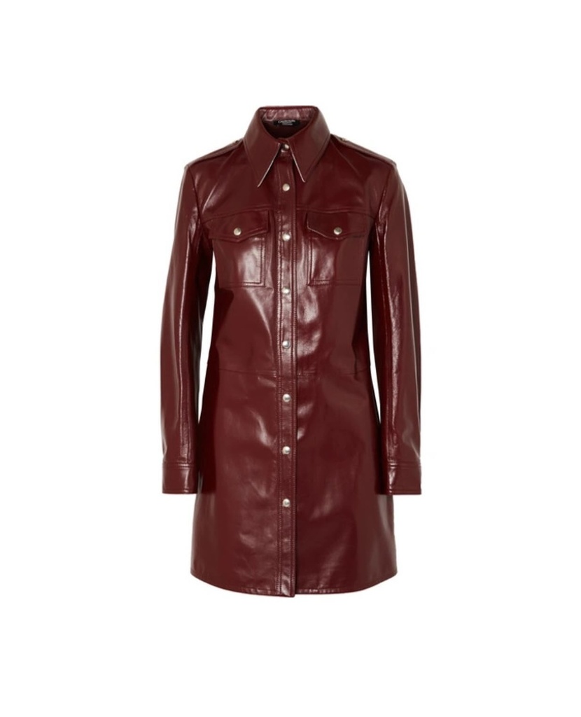 C A L V I N K L E I N real leather dress