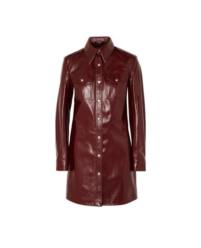 C A L V I N K L E I N real leather dress