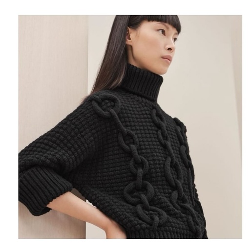 ⁨H E R M E S knit top size 38