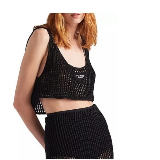 ⁨P R A D A crop top crochet size 40